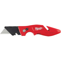 Fastback Flip Utility Knife, 2" Blade, Carbon Steel Blade, Metal Handle Kelford