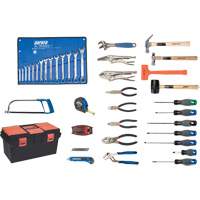 Deluxe Tool Set with Plastic Tool Box, 56 Pieces TYP012 | Kelford