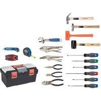 Essential Tool Set with Plastic Tool Box, 28 Pieces TYP013 | Kelford
