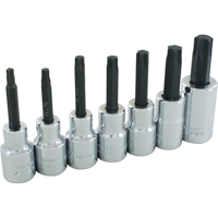 Torx&reg; Head Socket Set, Torx&reg;, 1/2" Drive, 7 Pcs Kelford