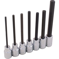 Hex Head Socket Set, Hex, 3/8" Drive, 7 Pcs Kelford