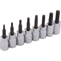 Socket Set, Torx&reg;, 3/8" Drive, 8 Pcs Kelford