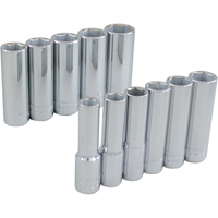 Jeu de douilles, 11 Mcx, Prise de 3/8", Profond Kelford
