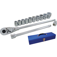 Jeu de douilles et accessoires, 15 Mcx, Prise de 3/4" Kelford