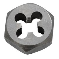 Hex Rethreading Die Nut, 1"/1-1/16" Dia., 1/8"-27 Thread, Carbon Steel/Chromium Steel Kelford