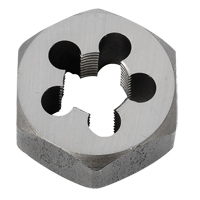 Hex Rethreading Die Nut, 1"/1-1/16" Dia., 3/8"-18 Thread, Carbon Steel/Chromium Steel Kelford