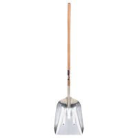 Scoop Shovel, Wood, Aluminum Blade, Straight Handle, 45-3/4" Length TYX063 | Kelford