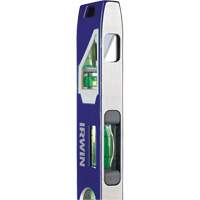 250 Series Heavy-Duty Torpedo Level, 9" L, Aluminum, 4 Vials, Magnetic Kelford