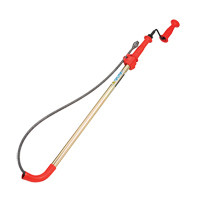 Toilet Auger, Manual, Bulb, 6' Cable Length, 1/2" Cable Diameter TYY339 | Kelford