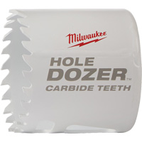 Scie &agrave; bouteur Hole Dozer avec dents au carbure, 2", Profondeur de la coupe 1-63/100", Carbure Kelford