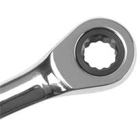 Metric Ratcheting Combination Wrench, 12 Point, 8 mm, Chrome Finish Kelford