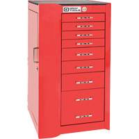 Pro+ Left Side Rider Tool Cabinet, 8 Drawers, 19" W x 19" D x 36-1/2" H, Red UAF499 | Kelford