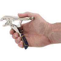 Fast Release Locking Pliers with Wire Cutter, 5" Length, Curved Jaw Kelford