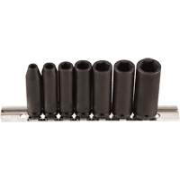 Socket Set, 7 Pcs, Impact, 1/4" Drive Size, Deep Kelford