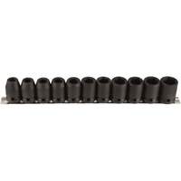 Socket Set, 11 Pcs, Impact, 1/2" Drive Size Kelford