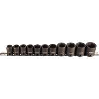 Socket Set, 11 Pcs, Impact, 1/2" Drive Size Kelford