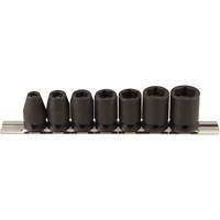 Magnetic Socket Set, 7 Pcs, Impact, 3/8" Drive Size Kelford