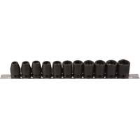 Socket Set, 11 Pcs, Impact, 1/2" Drive Size Kelford