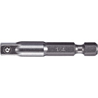 Adapter & Extension, 1/4" Drive Size, 1/4" Male Size, Ball, 2" L Kelford