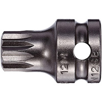 Socket Bit, Triple Square, 5 x 1" L, 3/8" Drive Kelford