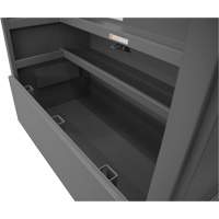 Piano Style Jobsite Storage Box, 60-1/2" W x 34-3/4" D x 49-3/8" H, Grey UAI848 | Kelford