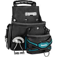 TH3 Roofer & General-Purpose Pouch, Multiple Tool Holder, Leather/Polyester/Polypropylene, 2 Pockets Kelford