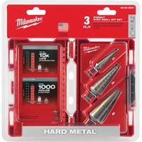 Step Drill Bit Set, 3 Pieces, High Speed Cobalt Kelford