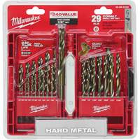 Red Helix Drill Bit Set, 29 Pieces, Cobalt Kelford