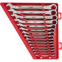 Ratcheting Wrench Set, Combination, 15 Pieces, Imperial UAL992 | Kelford