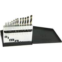 DRILLCO Metric Jobber Length Drill Bit Set, 13 Pieces, High Speed Steel Kelford