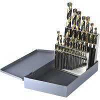DRILLCO Metric Jobber Length Drill Bit Set, 19 Pieces, High Speed Steel Kelford