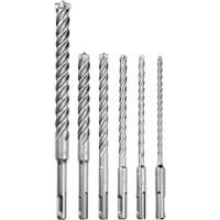 MX4 4-Cutter Rotary Hammer Drill Bit Kit, 6 Pieces, Carbide Kelford