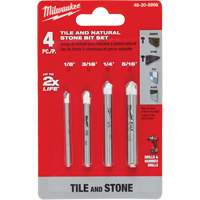 Natural Stone Bit Set, 4 Pieces, Carbide Kelford