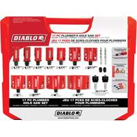 Plumber's Bi-Metal Hole Saw Set, 17 Pieces Kelford