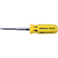 Hex-Calibre SAE Multi-Bit Screwdriver, Plastic Handle Kelford