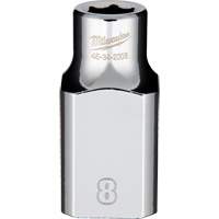 Metric Socket with Four Flat Sides, 8 mm, 1/2" Drive, 6 Points Kelford