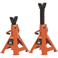 853B Jack Stands, Locking Handle/Ratchet, 3 Ton(s) Capacity, 11" - 16" H Kelford