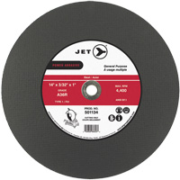 A36R Power Abrasive Cut-Off Wheel, 14" x 3/32", 1" Arbor, Type 1, 4400 RPM Kelford