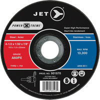 A60PX Power-Xtreme Cut-Off Wheel, 4-1/2" x 1/32", 7/8" Arbor, Type 1, 13300 RPM Kelford