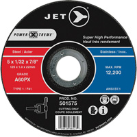 A60PX Power-Xtreme Cut-Off Wheel, 5" x 1/32", 7/8" Arbor, Type 1, 12200 RPM Kelford