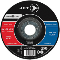 A60PX Power-Xtreme Cut-Off Wheel, 4-1/2" x 3/64", 7/8" Arbor, Type 27, 13300 RPM Kelford