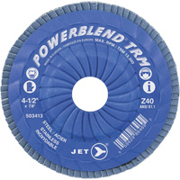 Disque &agrave; feuillets PowerBlend ajustable, 5" x 7/8", Type 29, Grain Z40, Alumine de zirconium Kelford