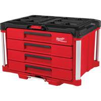 PackOut™ 4-Drawer Tool Box, 22-1/5" W x 14-3/10" H, Red UAW031 | Kelford