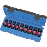 PSU912M Jeux de douilles universelles, 9 Mcx, Chocs, Prise de 1/2" Kelford