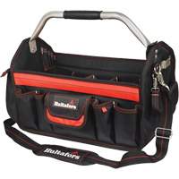 18" Open-Top Tool Carrier, Ballistic Polyester, Black/Red Kelford