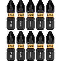 10-Piece FLEXTORQ&reg; Impact Driver Bit Set, Phillips, #2 Tip, 1/4" Drive Size, 1" Length Kelford