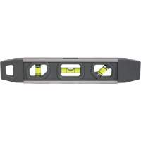 Torpedo Level, 9" L, Aluminum, 3 Vials, Magnetic Kelford