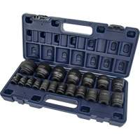 Jeu de douilles SAE, 19 Mcx, Chocs, Prise de 1/2" Kelford