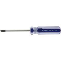 Tournevis Philips bleu transparent avec bandes, #1, Prise Plastique Kelford