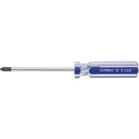 Tournevis Philips bleu transparent avec bandes, #2, Prise Plastique Kelford